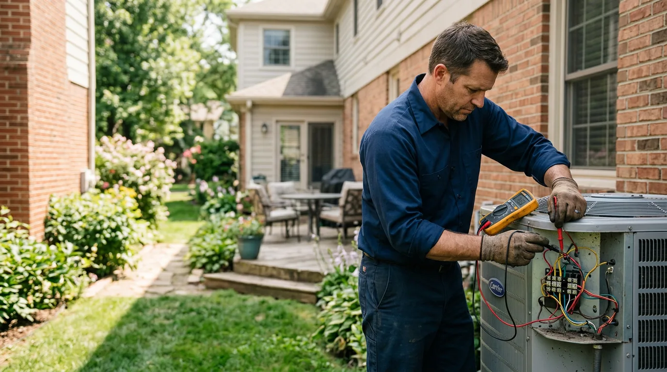 HVAC technician working near Marshallville, GA